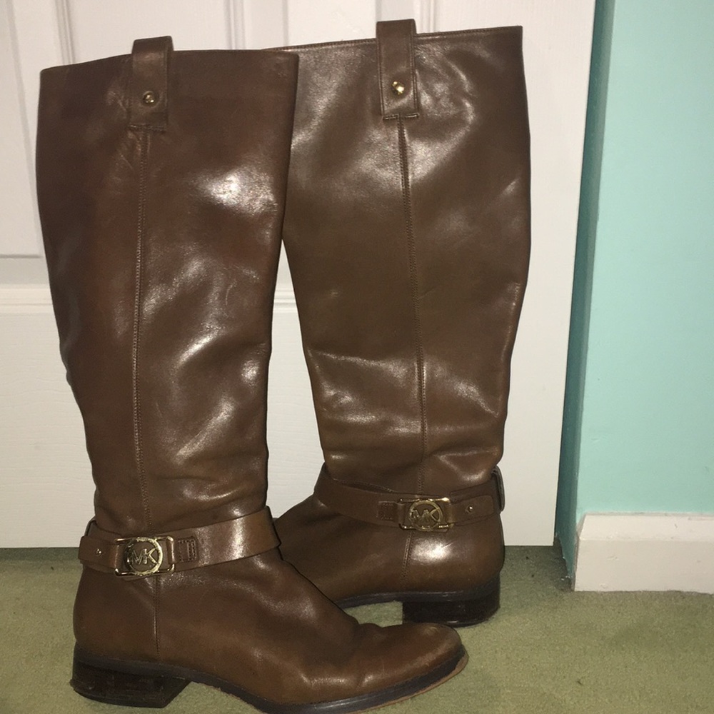 Michael Kors brown riding boots